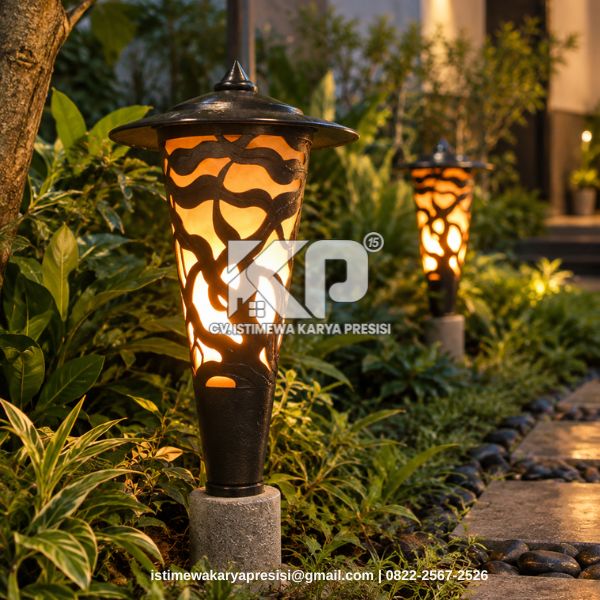 Lampu Taman Besi Cor Handmade