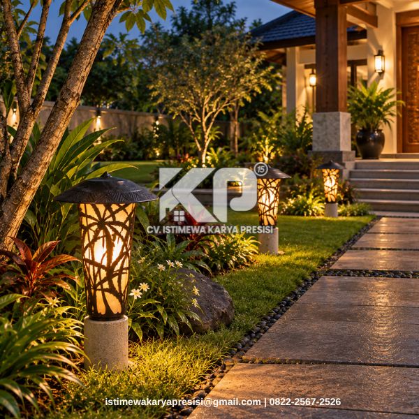Lampu Taman Besi Cor Handmade