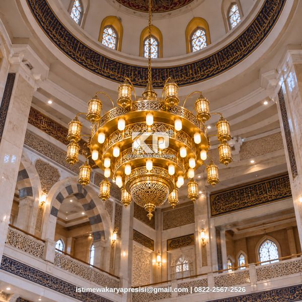 Lampu Gantung Antik Kuningan untuk Masjid