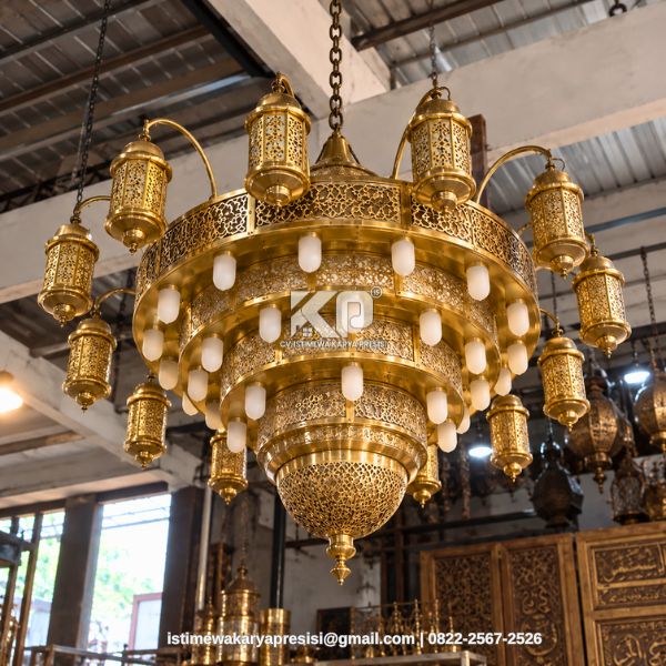 Lampu Gantung Antik Kuningan untuk Masjid