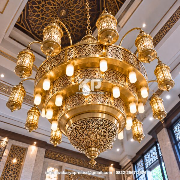Lampu Gantung Antik Kuningan untuk Masjid