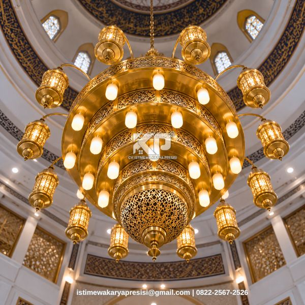 Lampu Gantung Antik Kuningan untuk Masjid
